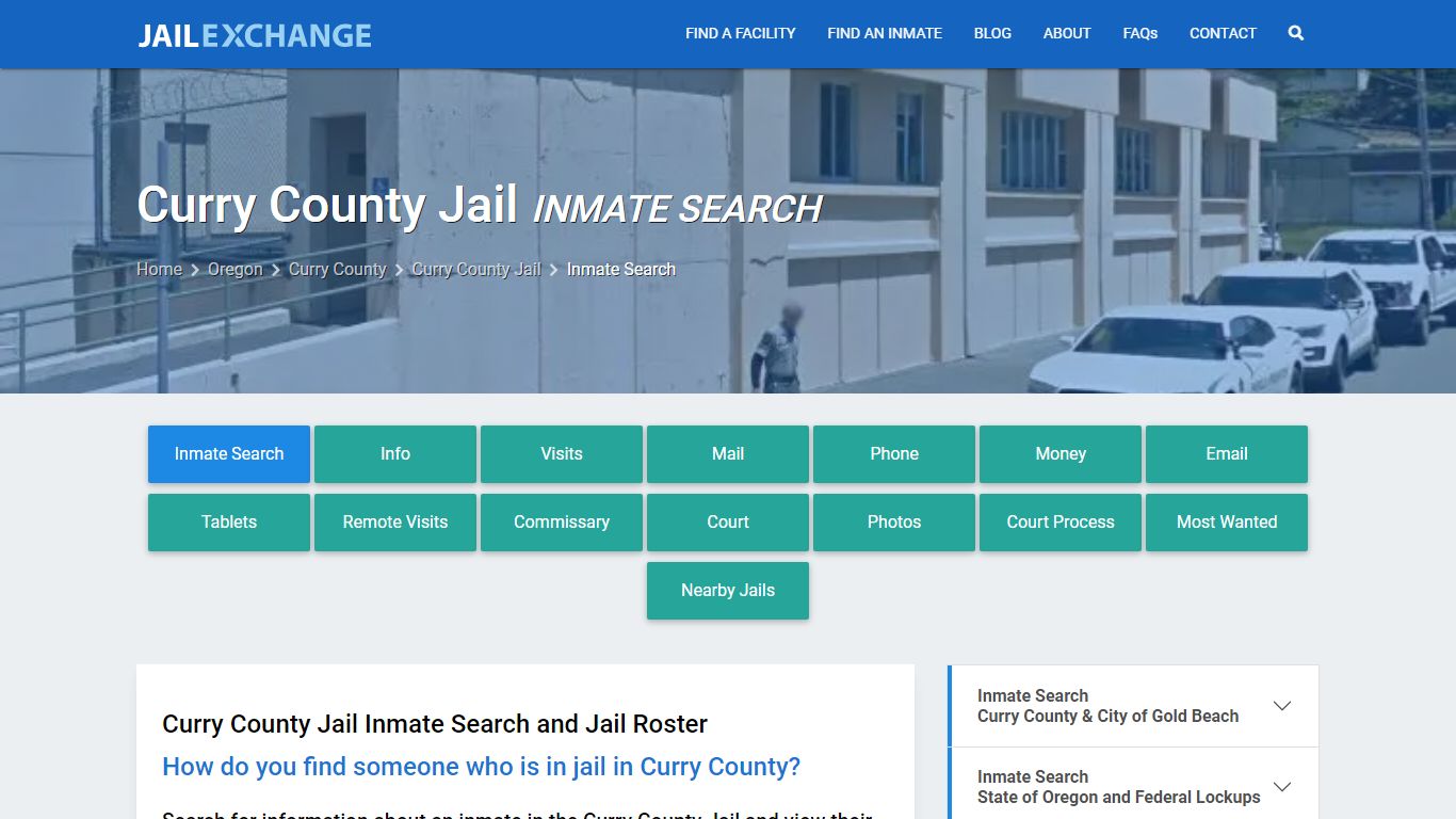 Inmate Search: Roster & Mugshots - Curry County Jail, OR - Jail Exchange